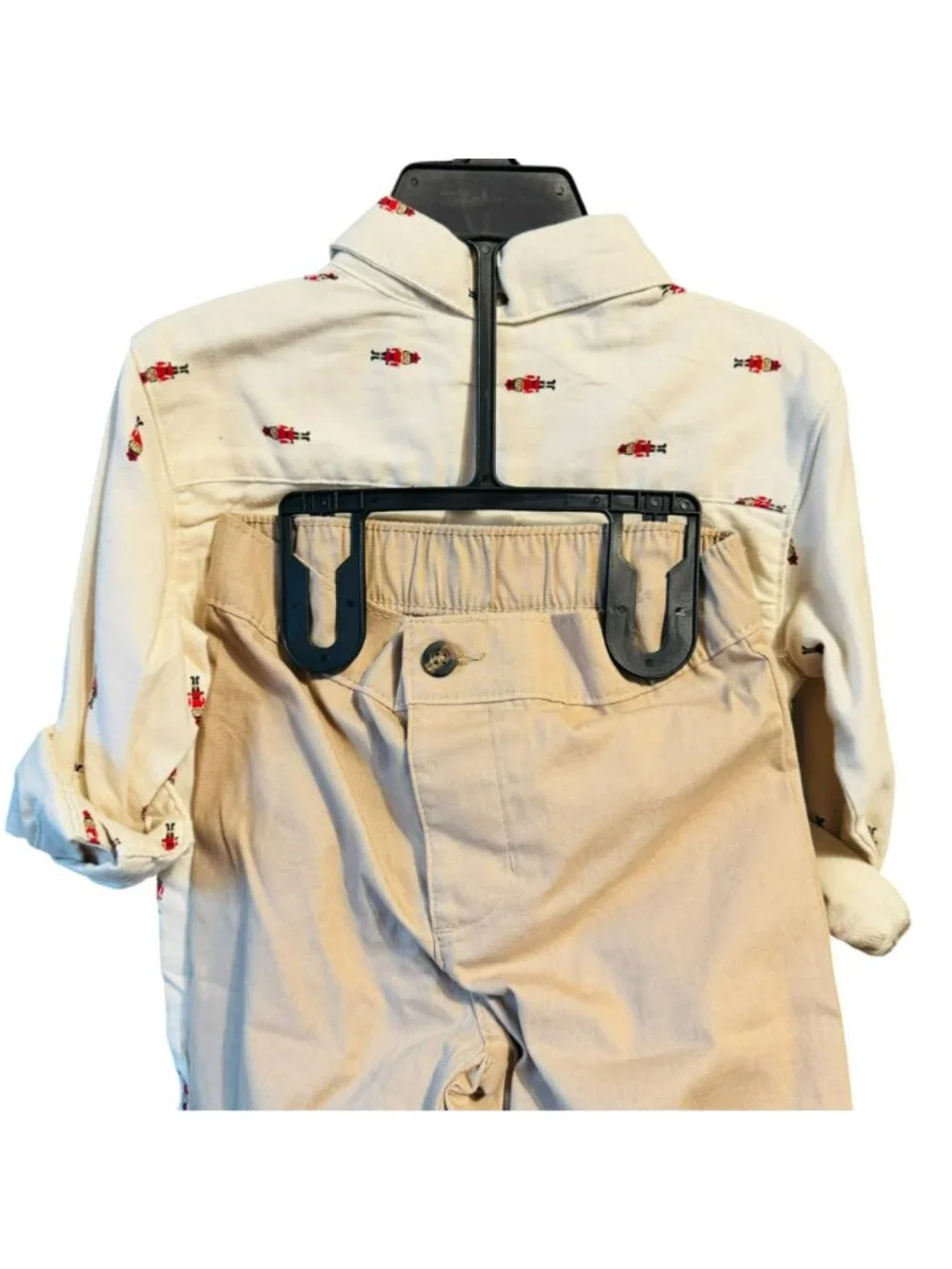 Child Of Mine By Carters 2-Piece Nutcracker Shirt & Khaki Pants Set Size 2T Beig